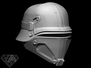 wolfenstein kommando helmet 3d print model Modelo de Impressão 3D