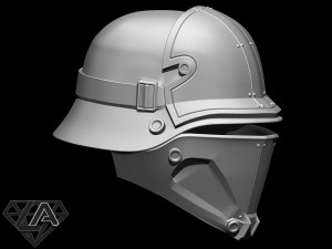 wolfenstein kommando helmet 3d print model Modelo de Impressão 3D