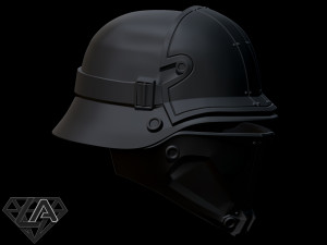 wolfenstein kommando helmet 3d print model Modelo de Impressão 3D