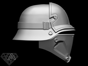 wolfenstein kommando helmet 3d print model Modelo de Impressão 3D