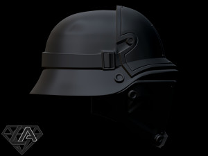 wolfenstein kommando helmet 3d print model Modelo de Impressão 3D