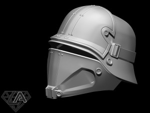 wolfenstein kommando helmet 3d print model Modelo de Impressão 3D