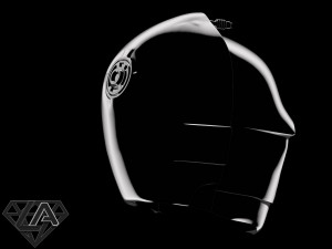 star wars c3-po helmet 3d print model Model Cetak 3D