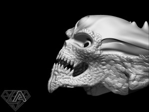 mk shinnok boss helmet 3d print model 3D Print Model