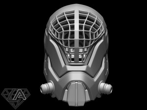 mass effect custom helmet 3d print model 3D-Druckmodell