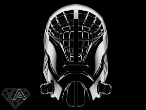 mass effect custom helmet 3d print model 3D Print Model