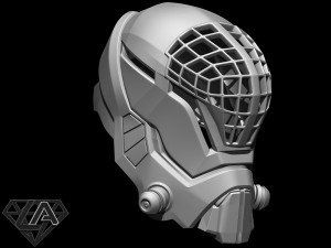 mass effect custom helmet 3d print model 3D Print Model