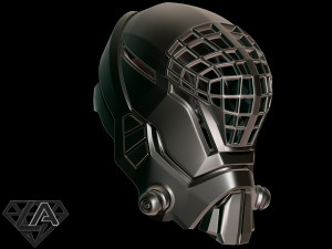 mass effect custom helmet 3d print model 3D Print Model