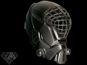 mass effect custom helmet 3d print model 3D Print Model
