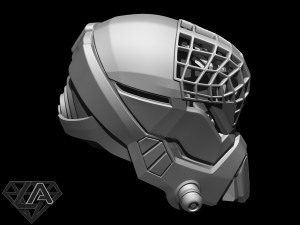 mass effect custom helmet 3d print model 3D Print Model