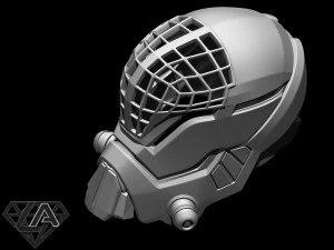 mass effect custom helmet 3d print model 3D Print Model