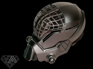 mass effect custom helmet 3d print model 3D Print Model