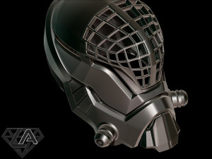 mass effect custom helmet 3d print model 3D Print Model