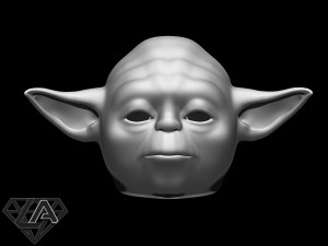 star wars yoda helmet 3d print model 3D-Druckmodell