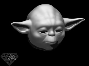 star wars yoda helmet 3d print model 3D Baskı Modeli
