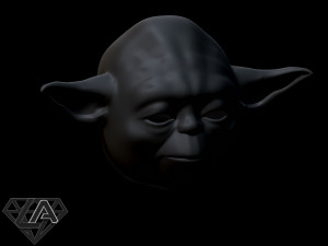 star wars yoda helmet 3d print model 3D Baskı Modeli