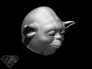 star wars yoda helmet 3d print model 3D Baskı Modeli