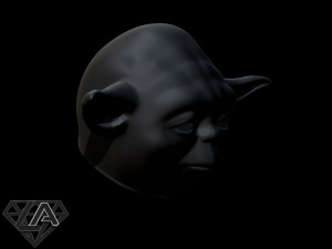 star wars yoda helmet 3d print model 3D Baskı Modeli