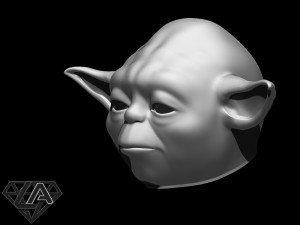 star wars yoda helmet 3d print model 3D Baskı Modeli