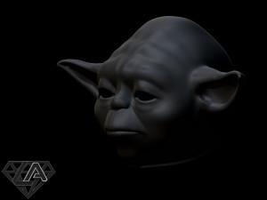 star wars yoda helmet 3d print model 3D Baskı Modeli