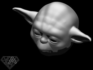 star wars yoda helmet 3d print model 3D Baskı Modeli