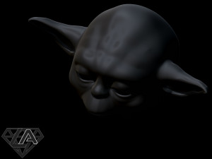 star wars yoda helmet 3d print model 3D Baskı Modeli