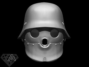 Capacete Wolfenstein Blackguard Modelo de impress&atilde;o 3D Modelo de Impressão 3D