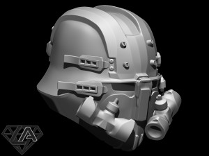 wolfenstein custom helmet 3d print model Modelo de impresión 3D