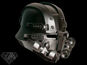wolfenstein custom helmet 3d print model 3D Print Model