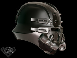 wolfenstein custom helmet 3d print model Modelo de impresión 3D