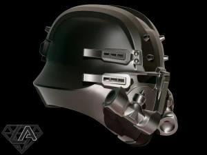 wolfenstein custom helmet 3d print model 3D Print Model