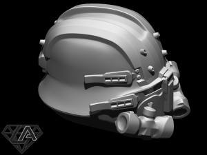 wolfenstein custom helmet 3d print model Modelo de impresión 3D
