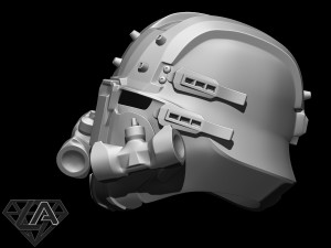 wolfenstein custom helmet 3d print model Modelo de impresión 3D