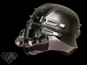 wolfenstein custom helmet 3d print model Modelo de impresión 3D