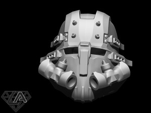 wolfenstein custom helmet 3d print model Modelo de impresión 3D