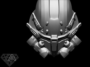 wolfenstein custom helmet 3d print model Modelo de impresión 3D
