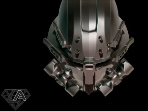 wolfenstein custom helmet 3d print model Modelo de impresión 3D