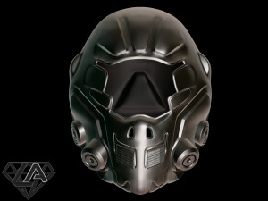 sci-fi guardian custom helmet 3d print model 3D Print Model