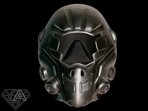 sci-fi guardian custom helmet 3d print model 3D Print Model