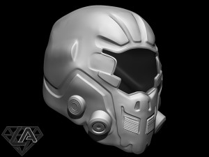 sci-fi guardian custom helmet 3d print model 3D Print Model