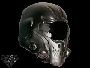 sci-fi guardian custom helmet 3d print model 3D Print Model