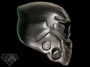 sci-fi guardian custom helmet 3d print model 3D Print Model
