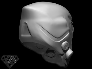 sci-fi guardian custom helmet 3d print model 3D Print Model