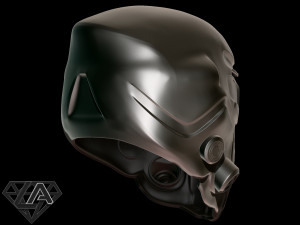 sci-fi guardian custom helmet 3d print model 3D Print Model