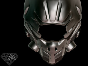 sci-fi guardian custom helmet 3d print model 3D Print Model