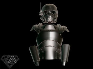 Fallout ncr ranger combat armor 3d print model Modelo de Impressão 3D