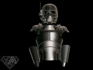 Mod&egrave;le d'impression 3D de l'armure de combat Fallout ncr ranger Modèles 3D en vedette