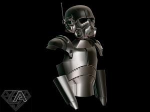 Fallout ncr ranger combat armor 3d print model Modelo de Impressão 3D