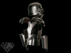 Mod&egrave;le d'impression 3D de l'armure de combat Fallout ncr ranger Modèles 3D en vedette