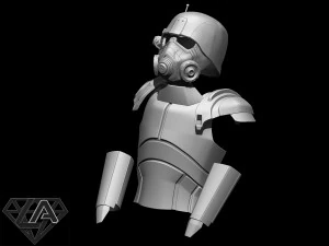 Mod&egrave;le d'impression 3D de l'armure de combat Fallout ncr ranger Modèles 3D en vedette